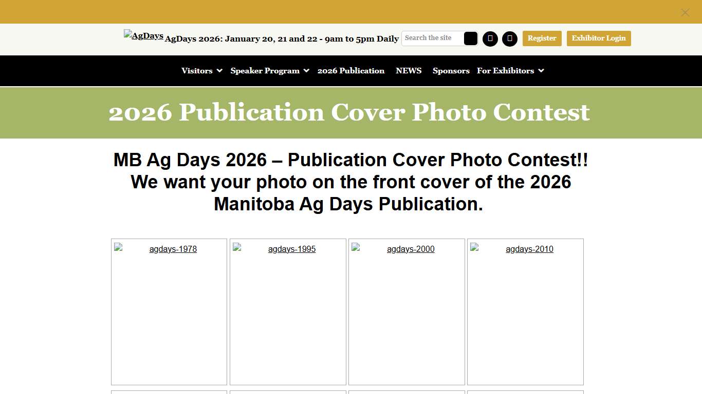 2026 Publication Cover Photo Contest